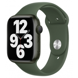 Apple Watch Series 7 GPS 41mm Aluminium Vert Bracelet sport Vert kaki - Très bon état