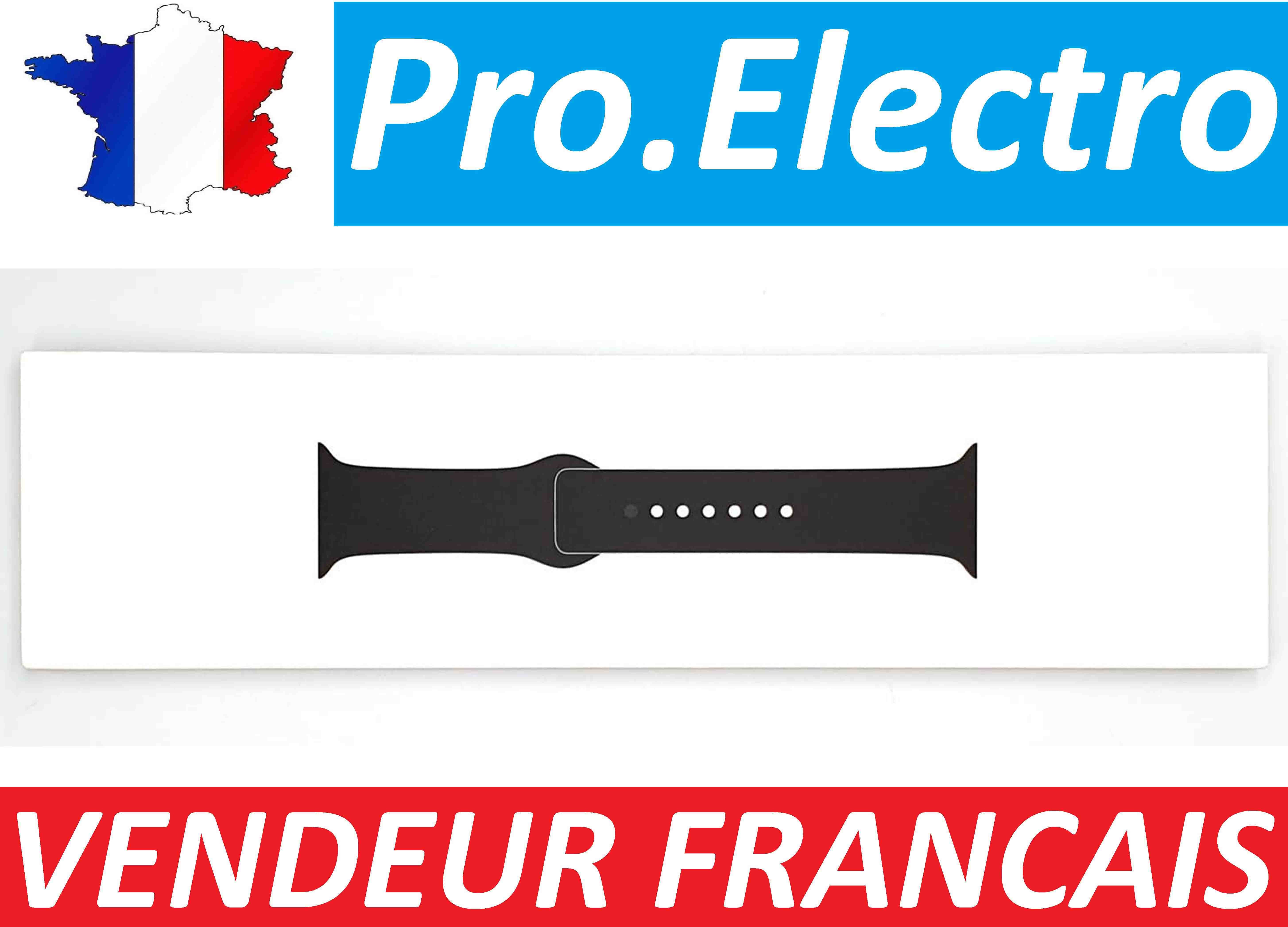 Sport Band BRACELET sport Apple watch 40mm original Noir complet - Parfait état - Photo 1 sur 5