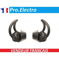 Noir:EMBOUTS silicone ecouteur sans fils bose Soundsport Free 423729 S (small)