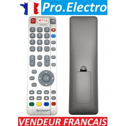 Remote Original Télécommande TV SHARP AQUOS LC32CFG6022E Series 8 Bluetooth
