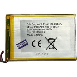 Batterie tablette 1ICP3/65/93 P306799 3.7V 2200mAh