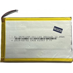 Battery batterie tablette EL-3575125P-001-145 3.7V 3500mAh (75x115mm)