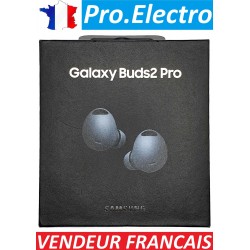 Original:BOITE VIDE CHARGEUR + Embouts en silicone Galaxy Buds 2 Pro SM-R510 Noir