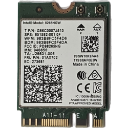 WIFI Card wireless lenovo yoga x380 20LJ 20LH  01AX702 851592-001 8265NGW