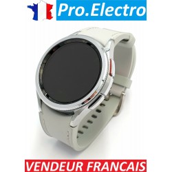 Galaxy Watch 6 Classic 43 mm GPS SM-R950 Argent Bracelet gris - Très bon état montre connectée original
