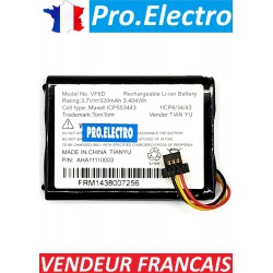original: battery GPS TOMTOM GO 500 4FA50 VF6D 1ICP6/34/43 ICP553443
