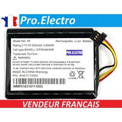 original:battery GPS TomTom GO PROFESSIONAL 4PN50 APN5.001.01 MAXELL ICP553443AR AHA1110004