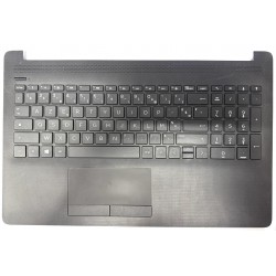 NOIR: Keyboard clavier azerty français FR HP 15-DB 15-DB0999NB TPN-C136