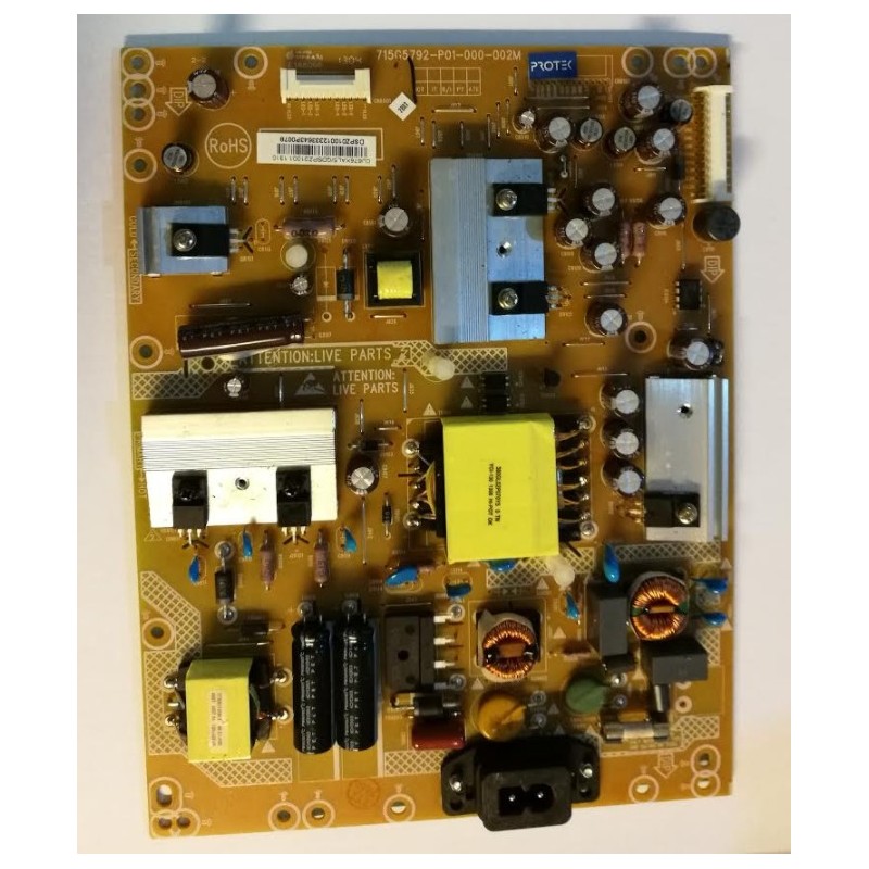 Carte alimentation board PSU TV PHILIPS 39PFL4218H/12 715G5792-P01-000-002M