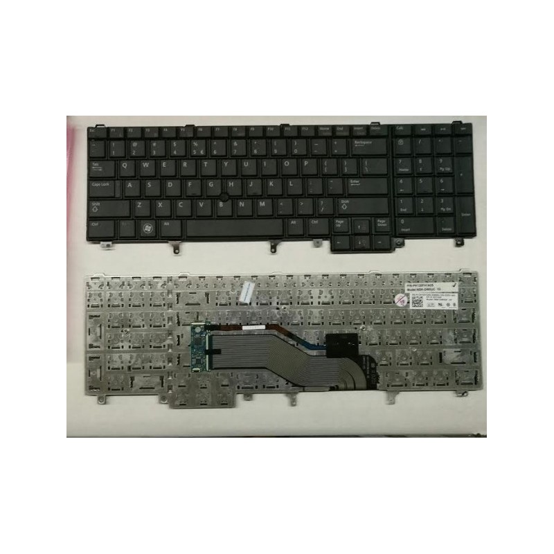 Clavier Dell Latitude E5520 E5520m E5530 E6520 E6530 E6540 NSK-DW0UC Noir layout US